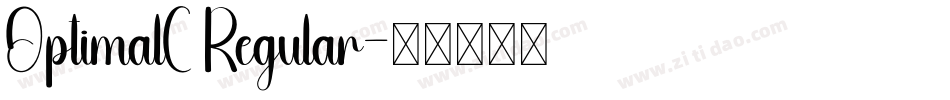 OptimalC Regular字体转换